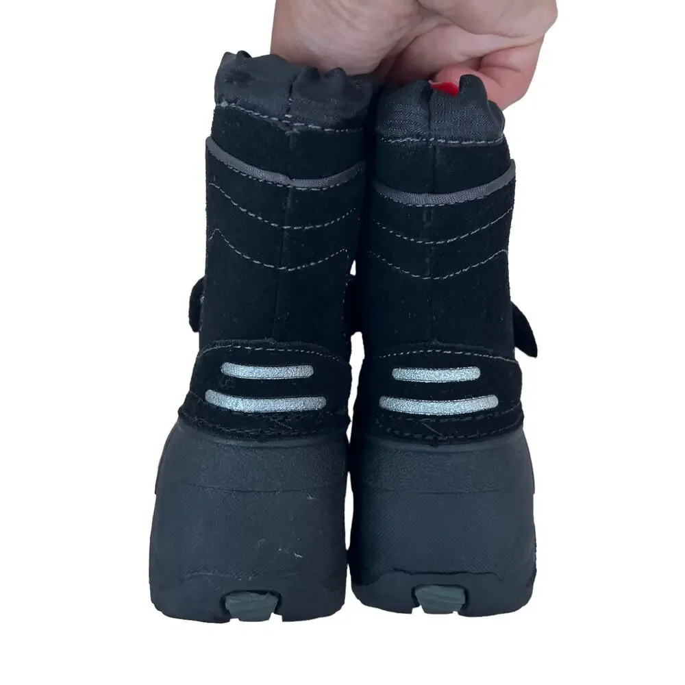 Totes Black Snow Winter Boots Sz 7 Toddler